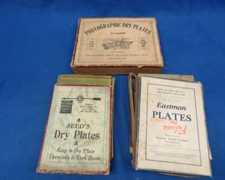 Lot 125. Old photo plates