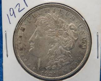 Lot 27. 1921 P Morgan silver dollar