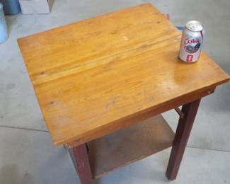Lot 332. Wooden table 27 1/2" tall