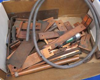 Lot 212. Over 12 lbs. of copper contacts and some tubing