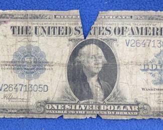 Lot 164. 1923 Horse Blanket $1 Silver Certificate