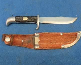 Lot 39. J.A. Hellberg 5" hunting knife and sheath