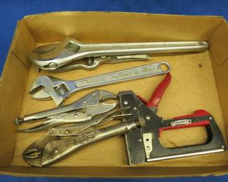 Lot 248. 15" Crescent wrench, Vice Grips, and more