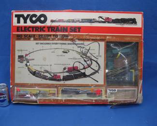 Lot 270. HO gauge train cars, track, scenery, and much more