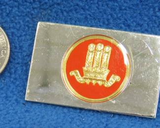 Lot 251. Franklin Mint's sterling silver 2nd King Edward VII's Own Gurkha Rifles United Kingdom ingot from "The World's Greatest Regiments" weighing. 23.11 grams.. All 50 emblems and the wooden display case will be sold separately in this auction