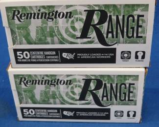 Lot 455. 2 boxes of 50 each Remington Range 9MM Luger rounds