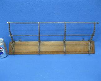 Lot 277. Antique wall mount coat/hat rack