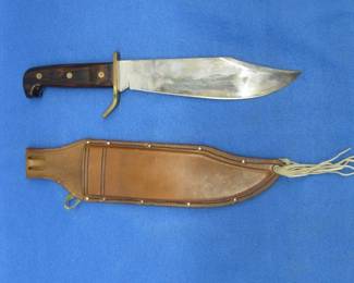Lot 370. Western W49 Bowie knife and sheath