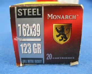 Lot 98. 20 Monarch 7.62x39 rounds