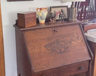 VINTAGE DROP FRONT DESK