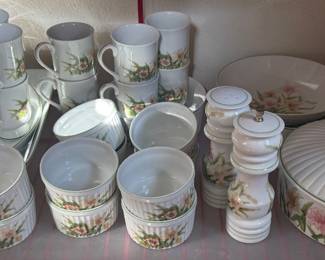 JADE LILY FINE PORCELAIN DESSERT SET BY SHAFFORD