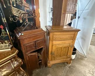 ice box , records, copper eagle , victrola