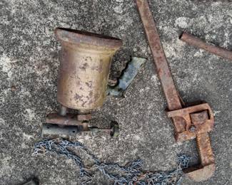we have a lot of rusty antique tools Come take your pick .