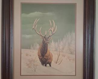 Print by Guy Coheleach , very large and Impressive.
