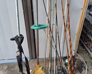 Fishing rods most have had slight use.