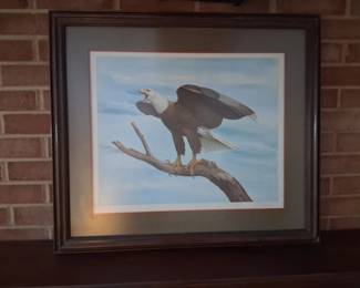 Signed print by Ray Harm