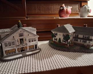 These are fom the Norman Rockwell collection . One is the replica of his house and the other is his studio.