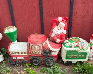 vintage Christmas blow molds