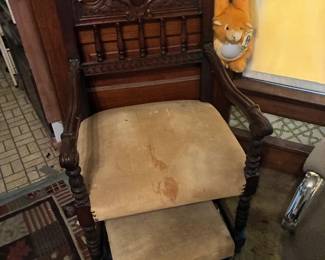 chair with stool