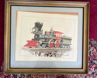 LN The General print in gold frame