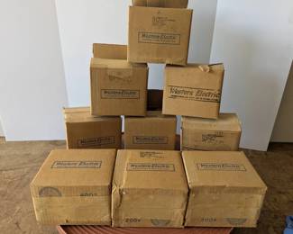 Western Electric Branded Empty Boxes