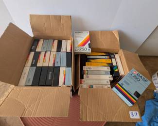Beta L-750 Video Cassettes