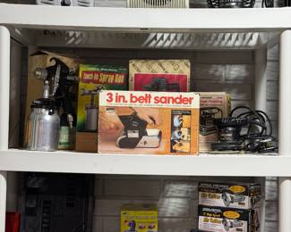 Pneumatic Spray Gun, Belt Sander