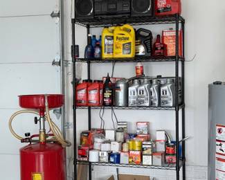 Drain tank/oil recovery container, motor oil, performance lubricants