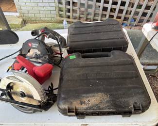 CIRCULAR SAWS, FIRESTORM JIGSAW, DRILL