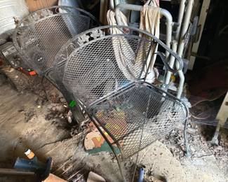 (2) WROUGHT IRON CHAIRS
