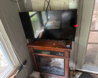 TV AND ELECTRIC FIREPLACE