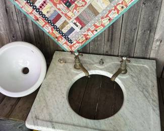 marble sink top w/basin