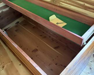 Cedar lined chest with key