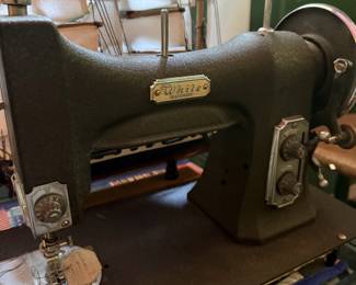 White sewing machine