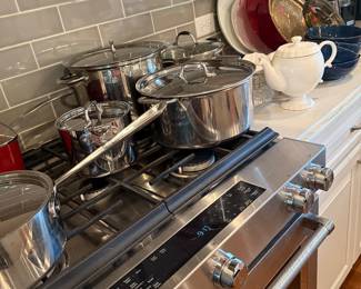 All clad pots and pans
