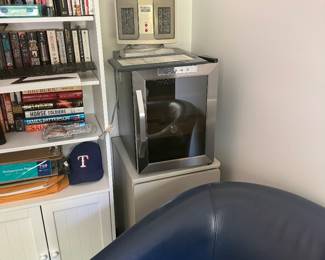 Humidor and leather chair