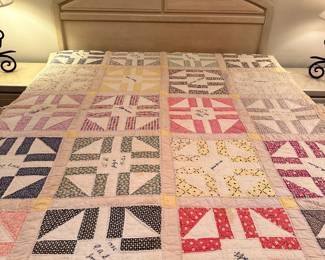 Vintage mid-1930's "Signature" Quilt