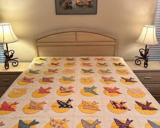 Vintage Quilt: “Swallows”