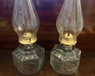 Authentic matching oil lamps