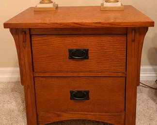 Mission style nightstand