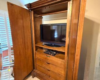 Inside of armoire