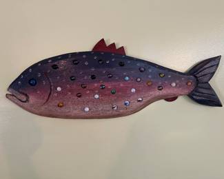 Signed Fish with marbles