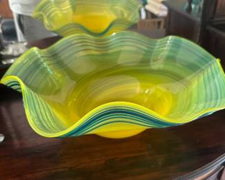 Walter Blenko signed bowl