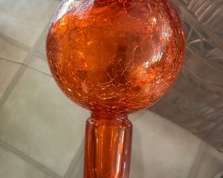 Blenko crackle glass stopper