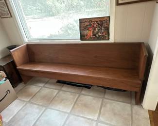 Antique pew