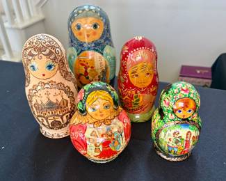 Collection of Russian Nesting Dolls