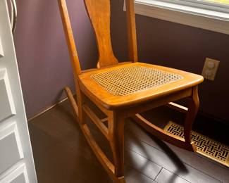 Small Rocket Cane Seat antique