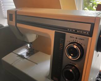 New Home Sewing Machine / cover / vintage