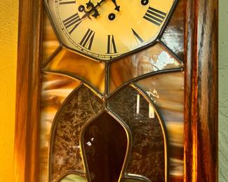 Wall Clock /Stain Glass
