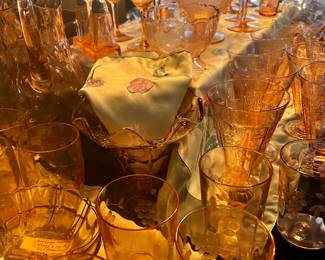 Collection Pink Depression Glass